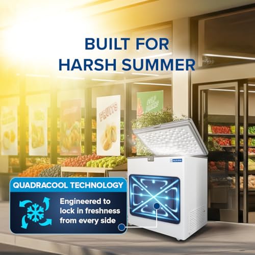 Image of Blue Star CF4-180NEYW Single Door Deep Freezer (161 Liter, White, 4-star)