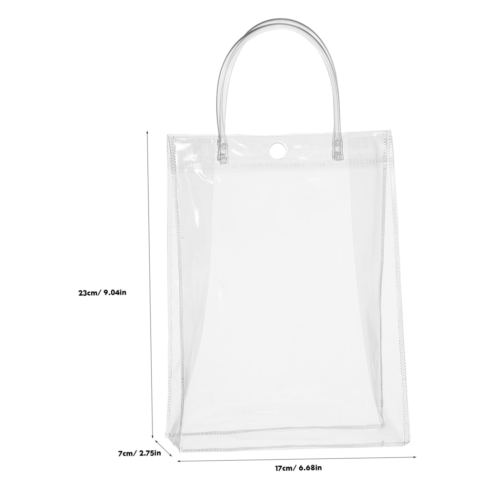 Gatuida 20piezas Bolsas de Obsequio Transparentes de Mano Unidades para Fiestas Bolsas de Golosinas Reutilizables Asas para Bodas y Regalos de Obsequios Transparentes