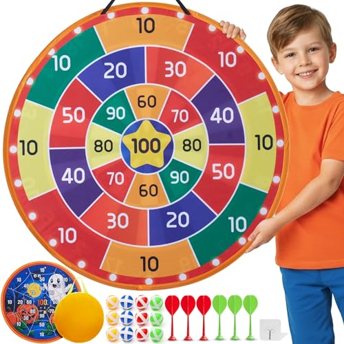 Jumbo Kids Dart Board Halloween Party Game (Halloween + Traditional 73cm)
