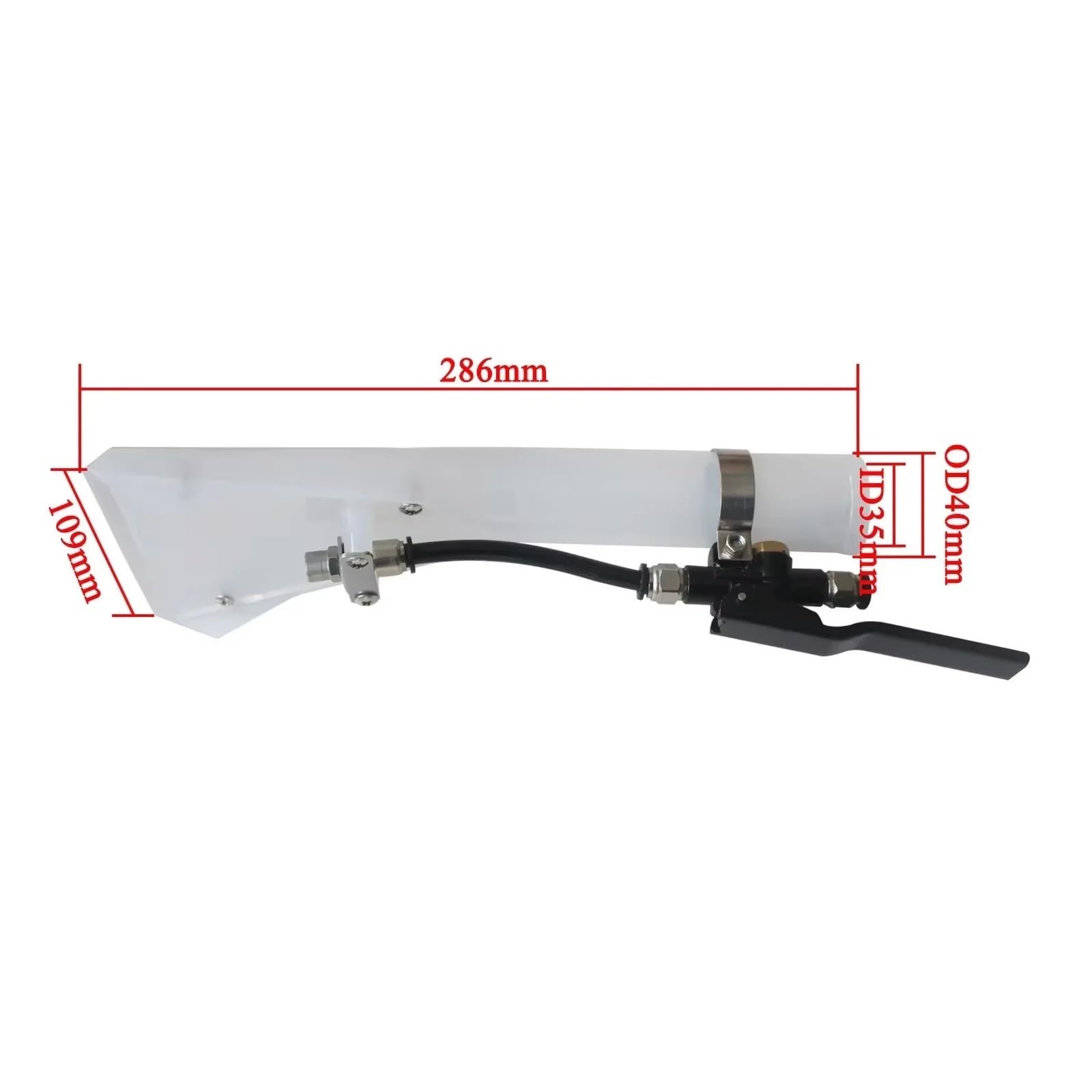 Aspirateur Sec/humide Universel ID35mm, Fixation De Brosse For Tapis Et Tissus D'ameublement, Buse D'eau Efficace, Compatibilité Lavage Des Sièges