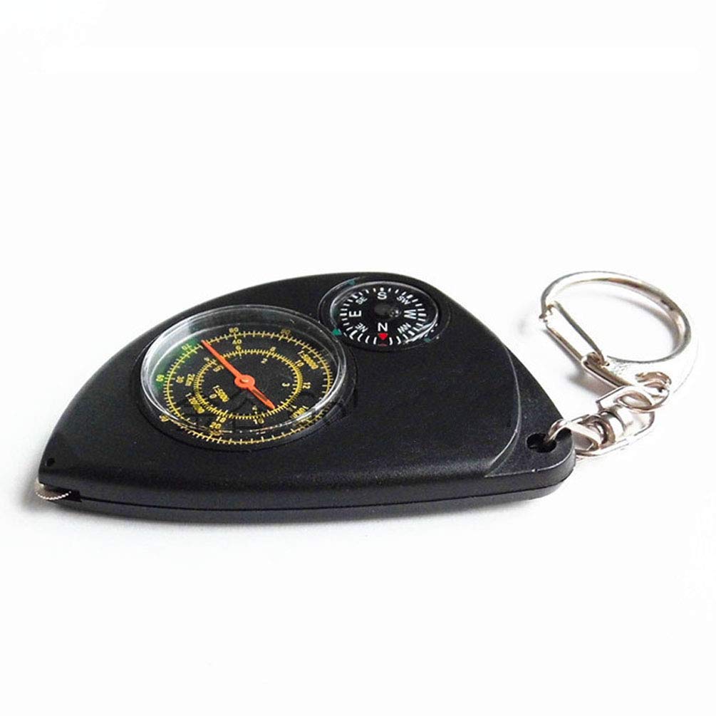 Beau Boussole 2 en 1, Compteur Kilométrique Multifonction, Boussole Télémétrique pour Camping en Plein Air, Parfait pour L'alpinisme Ou La Randonnée Durable