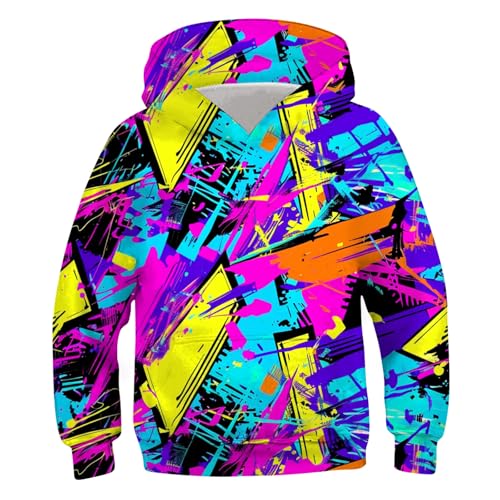 Image of Belovecol Boys Hoodies 3D Printed Hooded Sweatshirts with Pocket for 6-16Y | Pullover Hooded Style Pattern All-over Printed Long Sleeve Non-Fleece Soft Lightweight Tops for Kids