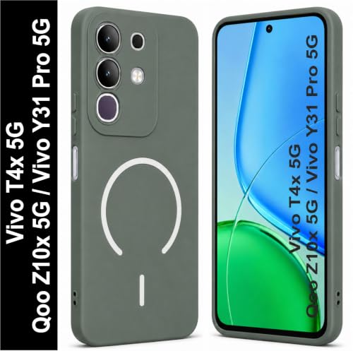 SBMS Vivo T4x 5G Silicone Case Green - Image 3