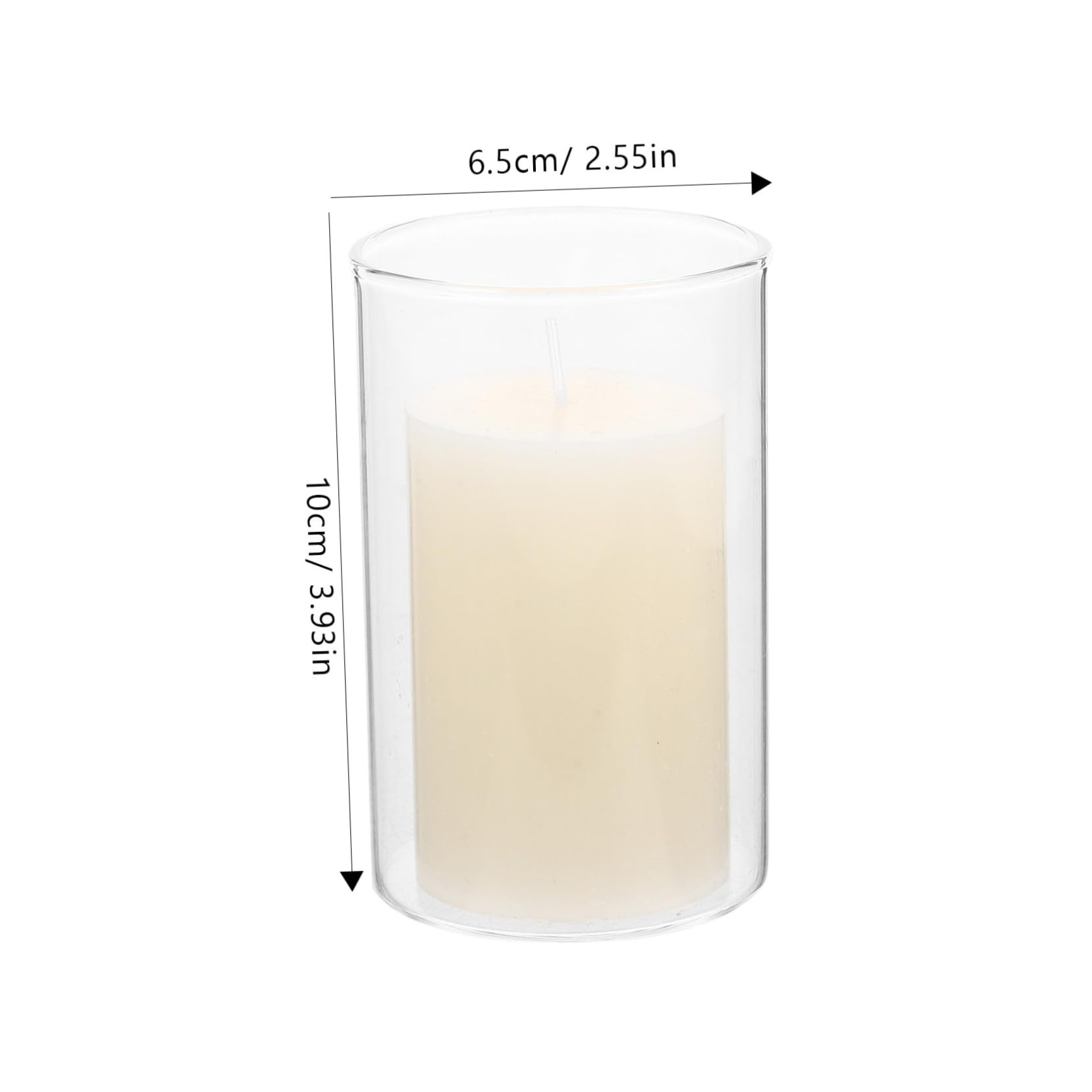 ERINGOGO Candle Decorations for Wedding Banquet Glass Filled Candles for Dinner Meditation Altar