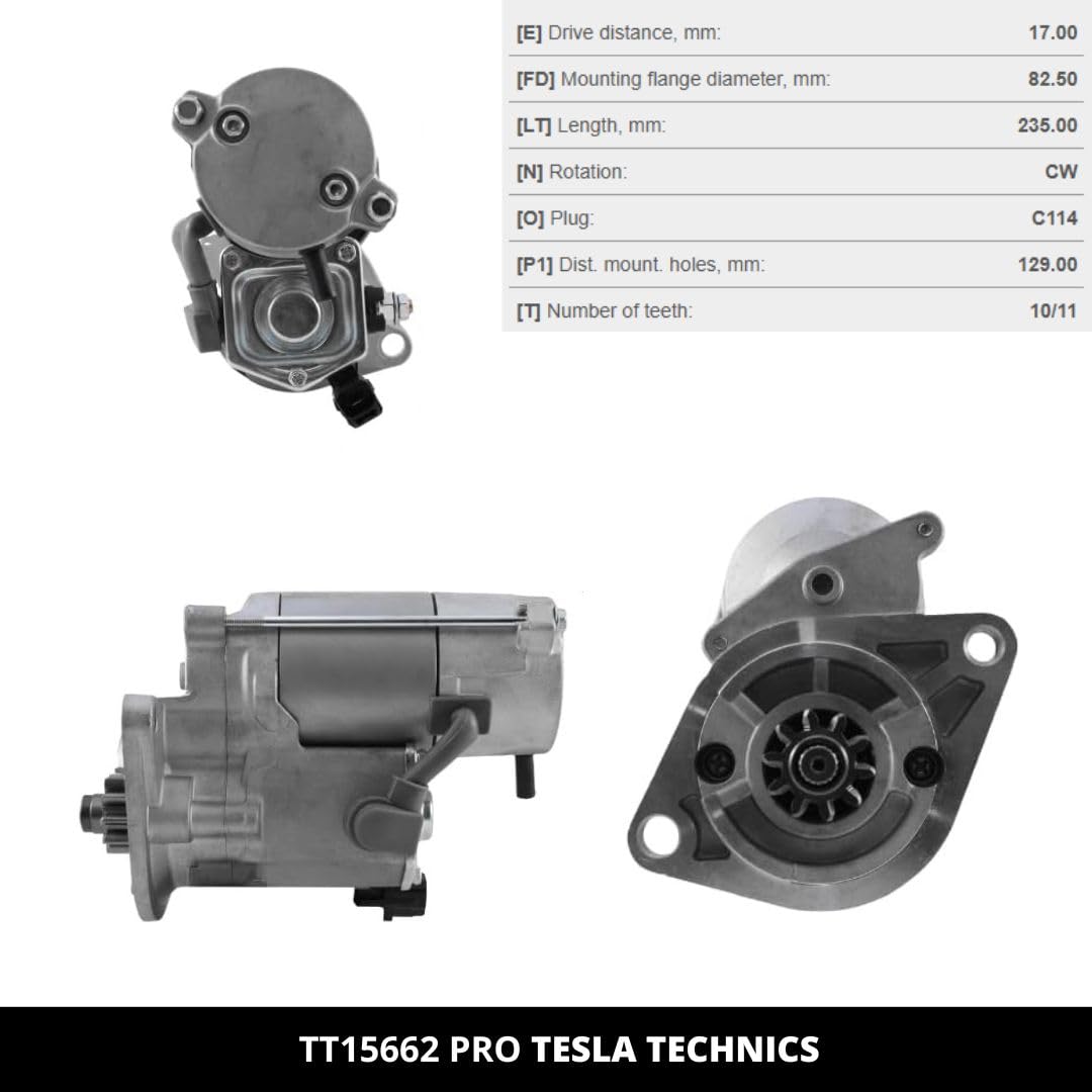 TT15662 PRO Motorino di avviamento per auto 12V, Motorino 2.20 KW. Compatibile con TOYOTA. Eccellente rapporto qualità-prezzo. Installazione facile e garanzia.
