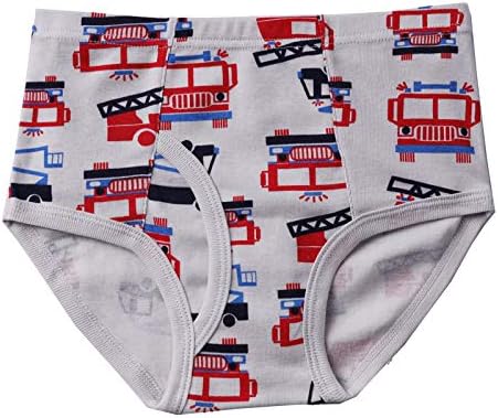 100% Cotton Little Boys Briefs Soft Dinosaur Truck Toddler Underwear - Image 4