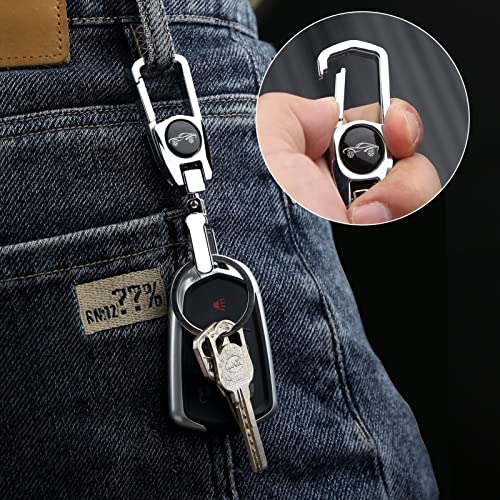 Image of Metal Car Fob Keychain,Heavy Duty Key Chain with 2 Detachable Key Rings,Key Holder Clip for Keychains Accessories Men And Women