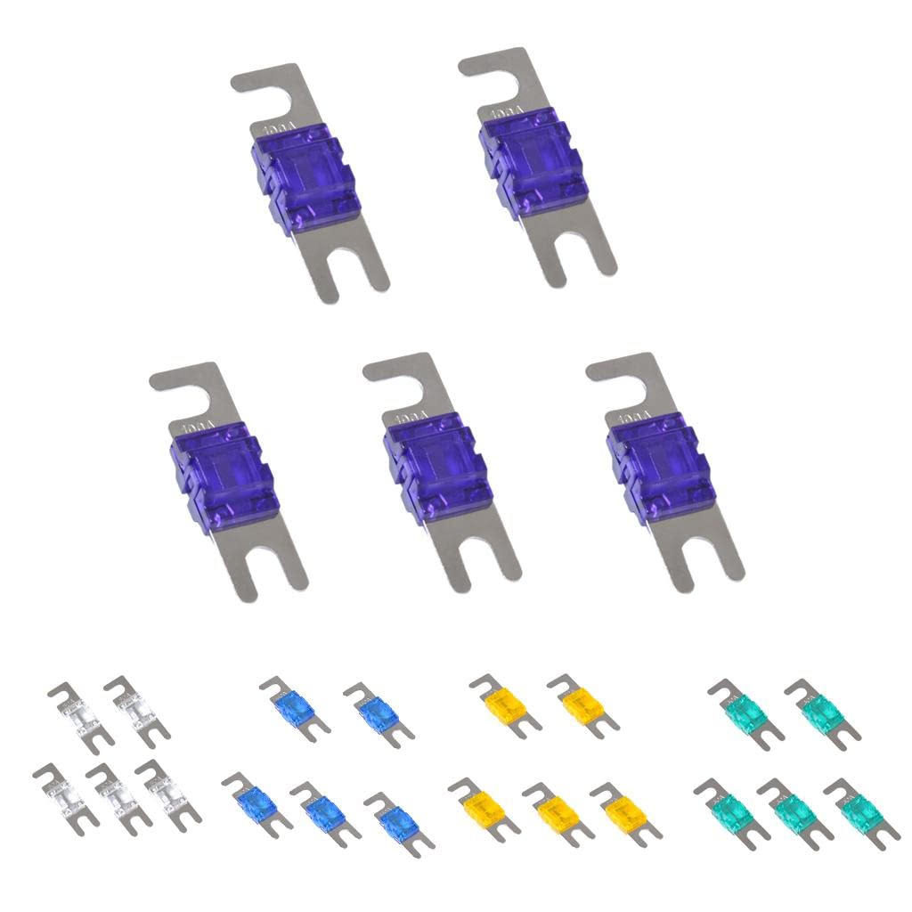 5 Pieces Mini ANL Bolt Fork Fuse Kit Car Audio Circuit Breaker 100A | 5 Pieces Fuses,-picture-28