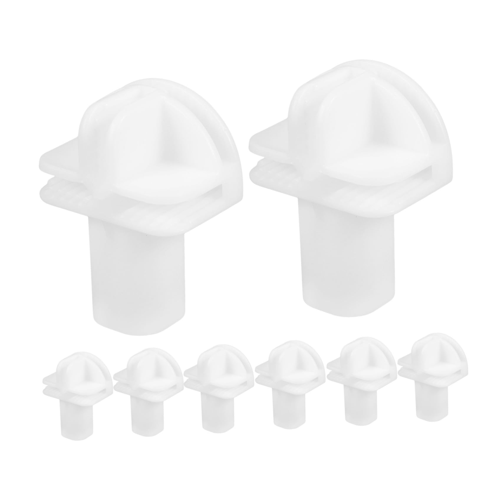 Conectores de Plástico Modulares para Armarios, 8 Piezas de Color Blanco Resistentes al Desgaste, Ideales para Ensamblaje Modular en Estanterías y Almacenamiento