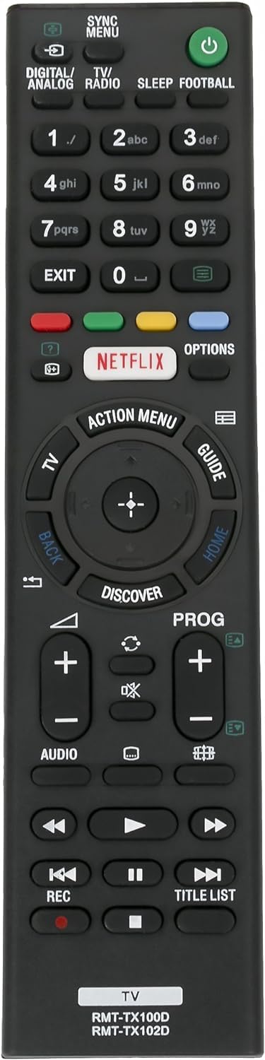 Afstandsbediening RMT-TX102D voor Sony TV KDL-48R553C/48R555C/48WD650