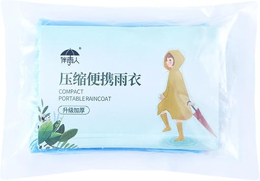 Rain Ponchos for Adults - Pocket Size Portable Lightweight Rain Poncho - Ponchos Adult for Camping Hiking Travelling, Rain Gear for Camping Hiking Travelling, Camping