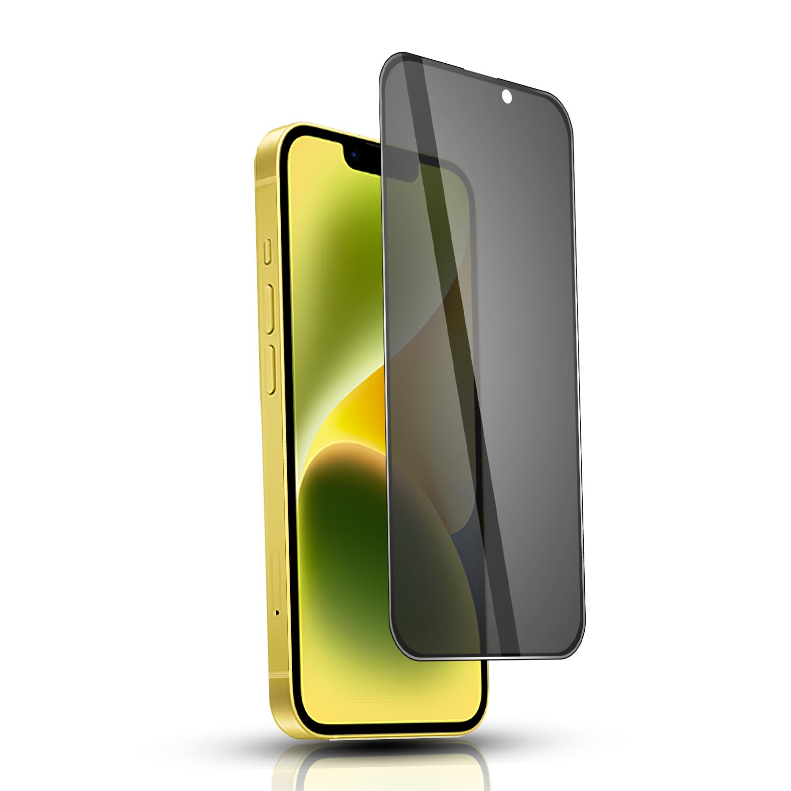 JACRON 360度 覗き見防止フィルム iphone13miniガラスフィルム 「プライバシー保護」iphone13ミニ 保護フィルム 日本旭硝子素材製 硬度9H 衝撃吸収 指紋付着防止 撥水撥油 あいふぉん13 Mini 全面保護 フィルム