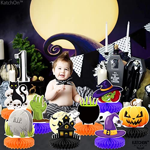 Image of KatchOn, Halloween Centerpieces for Tables - Pack of 8 | Pumpkin Summerween Centerpiece for Halloween Table Decorations | Witch Table Decor | Pumpkin Table Decor | Summerween Party Decorations