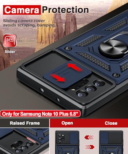 Protection intégrale Galaxy Note 10 Plus coque de protection bleue - 4