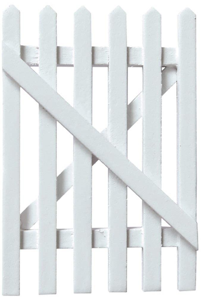 Recinto In Miniatura Bianco Per Casa Delle Bambole E Giardino Delle Fate - 2 Pezzi 35cm