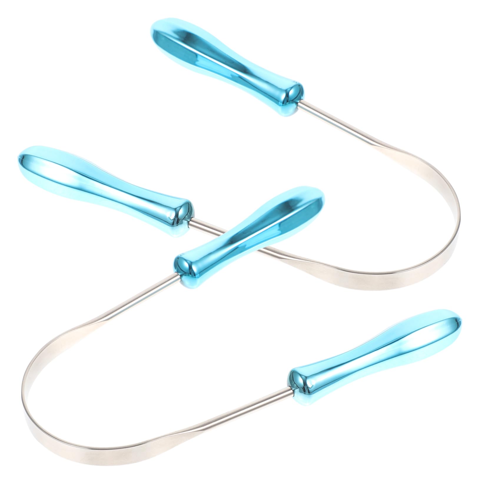 Beatifufu Professional Tongue Scraper Stainless Steel U-shape Cleaning Scrapers Multifunctional for Fresh Breath