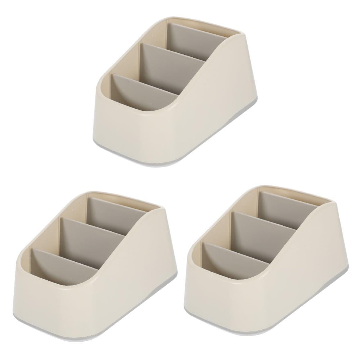 SEWACC 3 Stück Tv Halterung Computerständer Tv Ständer Handyhalter Handyständer Tv Fernbedienungshalter Fernbedienungshalter Handyständer Home Desktop Organizer Pp Grau
