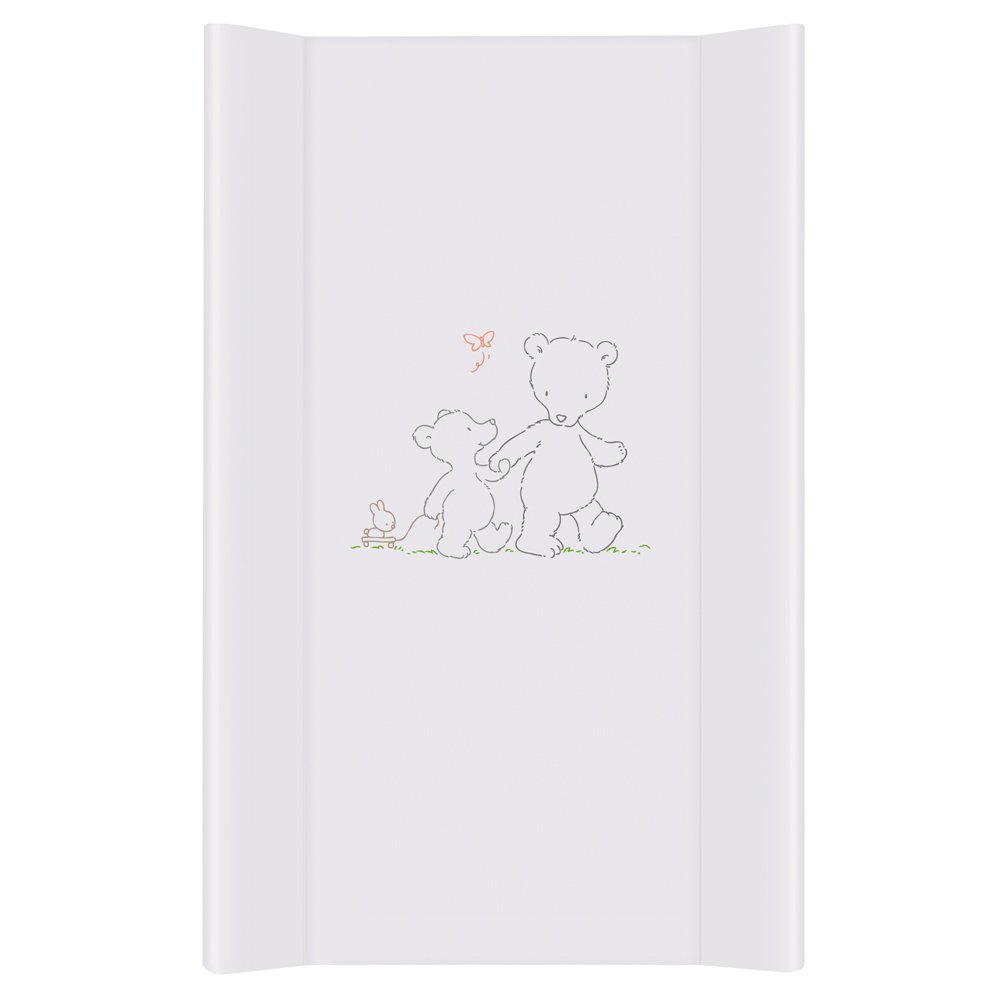 Ceba Baby Cambiador Bebe para Cuna Impermeable para Niños y Niñas - Papa Bear White 70x50 cm