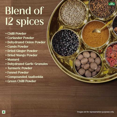 Image of Tata Sampann Dal Tadka Masala with Natural Oils, 100g, Dal Tadka Masala Powder, Crafted by Chef Sanjeev Kapoor, With Chef's Exclusive Tip, Rich Aroma & Flavour (Pack of 3)