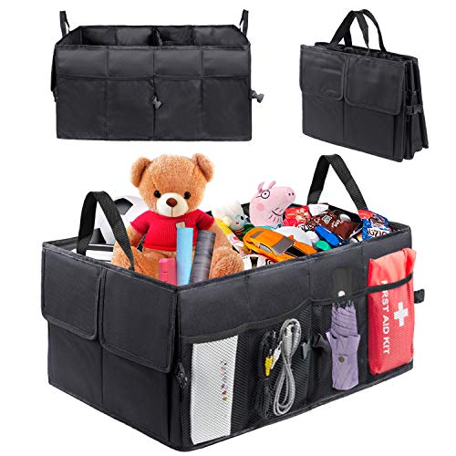 ZWOOS Organizador Maletero Coche，Maletero Coche Bolsa de Almacenamiento Plegable, Práctico, Impermeable, para Coches, SUV, Minivan, Camiones y usos en Interiores
