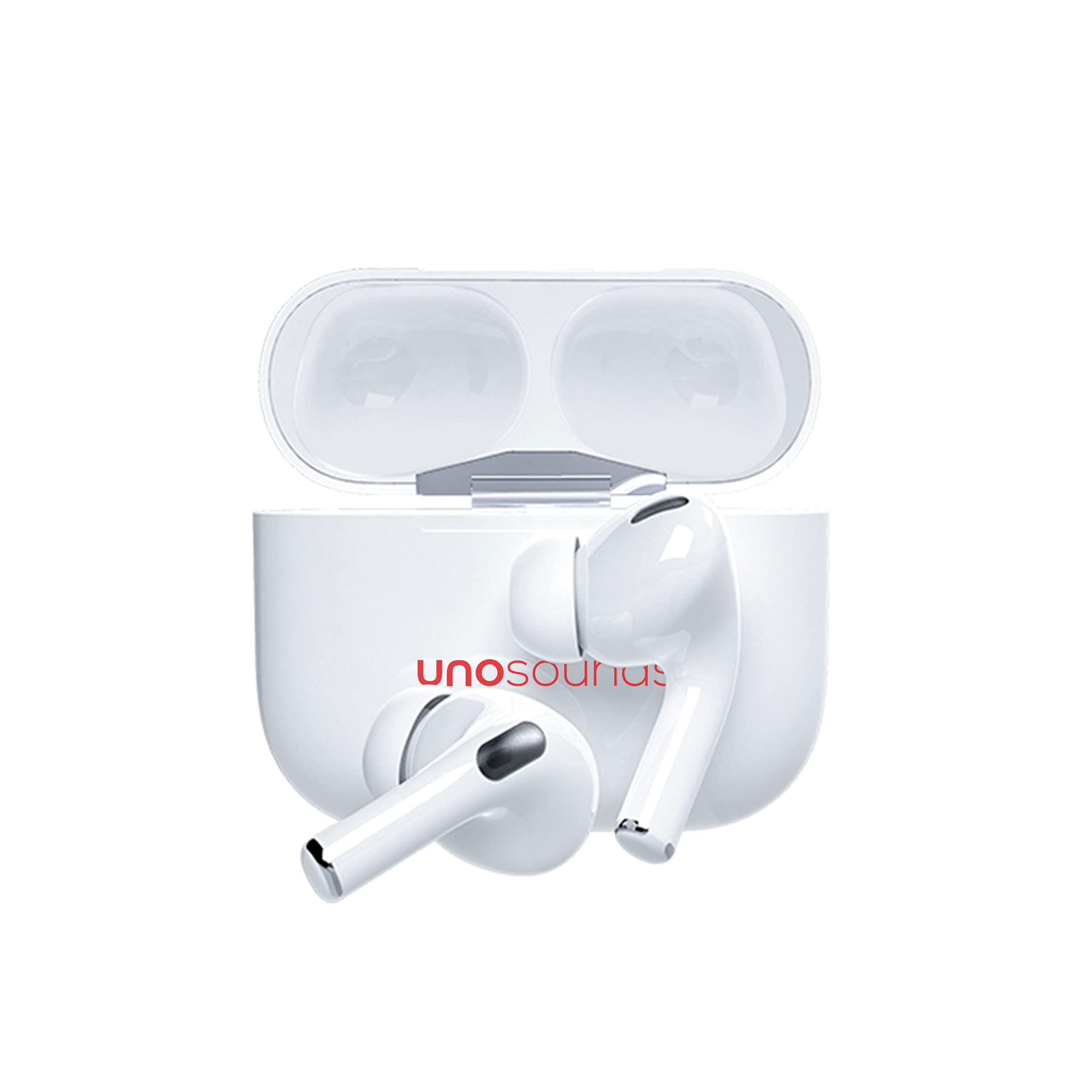 Photo 1 of UNOSOUNDS Upods+ Bluetooth 5.0 TWS Earbuds, Touch Control, Built-in Mic (White)