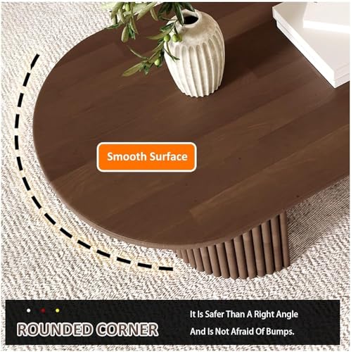 Grande table basse table d'appoint avec rangement salon bois massif blanc