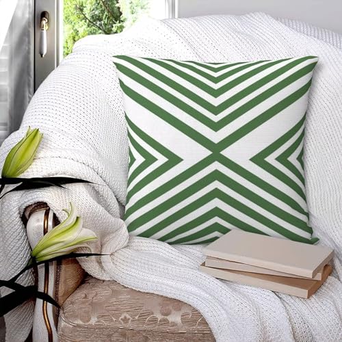 Housse coussin vert 50x50 lot de 2 | Solution textile douceur canapé