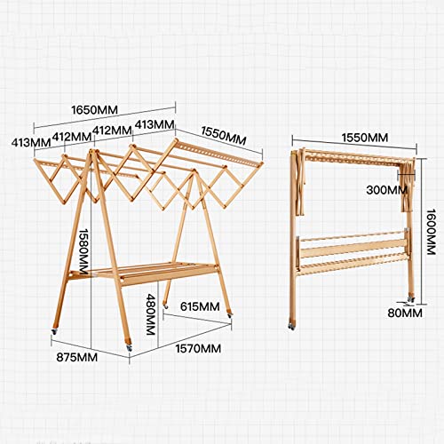 Tendedero retráctil plegable de aluminio para ropa de exterior 2