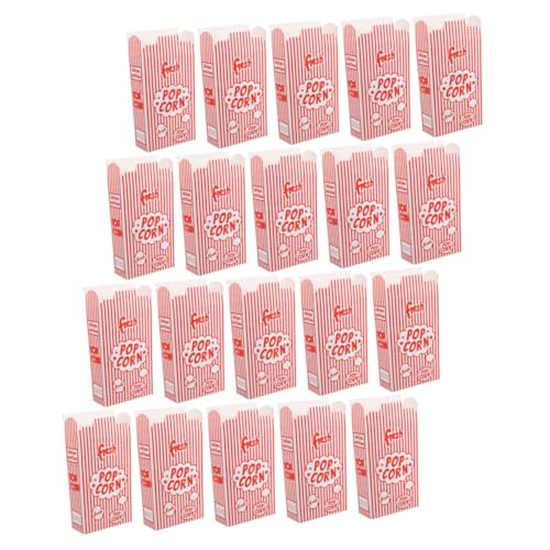 COLLBATH Reusable Popcorn Bowl 25 Pack Popcorn Boxes for Party Snack Container Movie Night Supplies