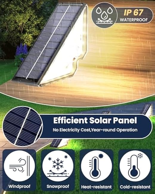 Solar Powered Step Lights for Outside Waterproof Led, Deck Outdoor Decor Stair Stairwell Lighting for Front Door, Patio, Back Porch, Ring Pathway (Warm White, 2pcs) (Warm White, 6pcs)