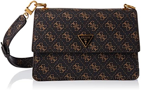 Guess Alexie Crossbody Flap Brown Logo Guess Alexie Crossbody Flap Brown Logo