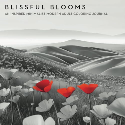 Blissful Blooms Flower Coloring Book for Adults, Mothers Day Flowers: Minimalist, Modern & Soothing Flowers for Stress Relief, Anxiety Management, & ... Creativity, & Calm, Peaceful Zen Moments image 2
