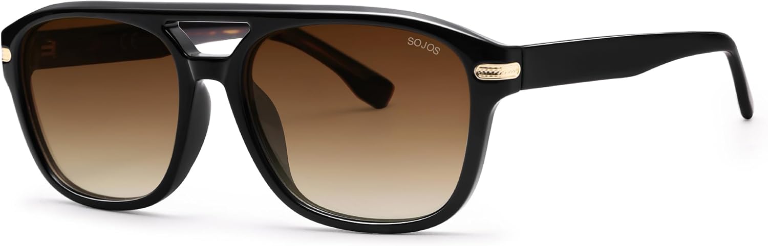 SOJOS Aviator Sunglasses Womens & Men Square Polarized Lens UV400 Designer 90s Shades SJ2650 - Image 4