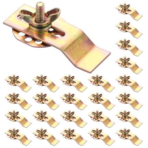 25 Pack Undermount Sink Clips: Premium Mounting Bracket Kit, Installation Hardware Clips for Kitchen, Bathroom, Countertop Vanity Sink Supports