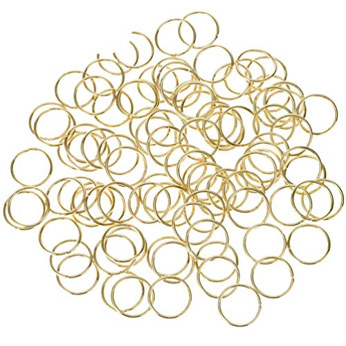 Pixnor 140 peças de joias Dreadlock, punhos de cabelo de metal, anéis de joia de cabelo, clipes de a