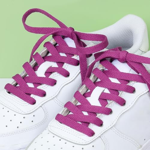 Image of Stepace [2 Pairs Flat Shoe Laces for Sneakers 30 inch-72 inch Length 26 Color Shoelaces