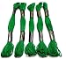 Goelx Skein Embroidery Thread Floss/Jewelry Making Craft Thread Pack Of 25 Skeins - Green