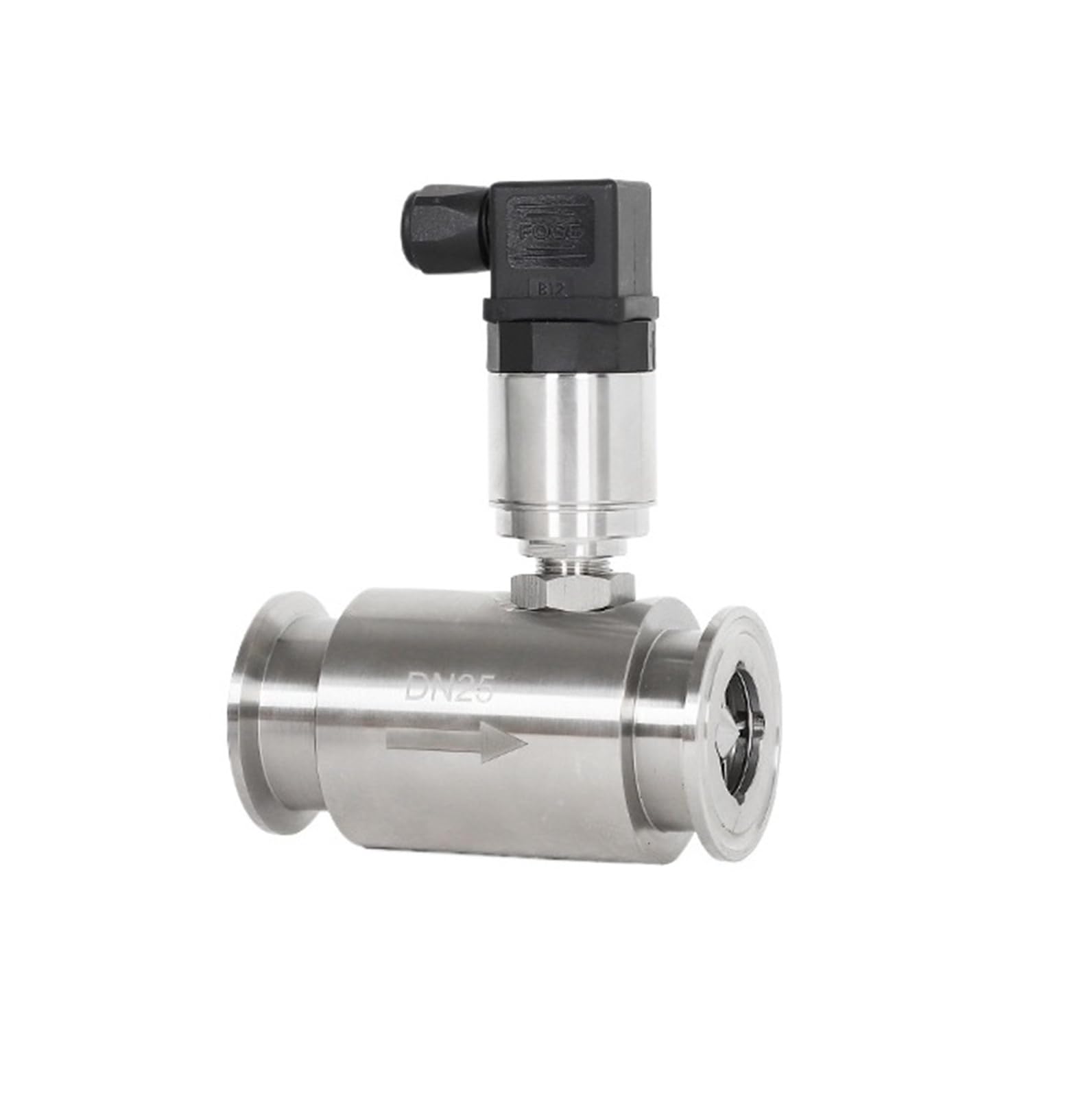 TBZOQAID Stainless Steel Flow Meter Liquid Flange Clamp Type(DN50 clamp 4-20mA)