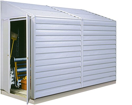 Arrow Shed Yardsaver Compact Galvanized Steel Storage Shed with Pent Roof, 4 x 10