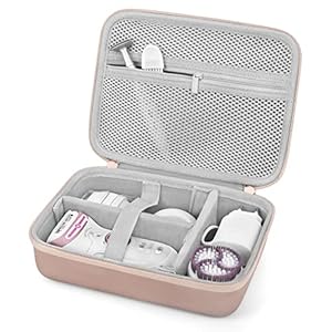 Tasche Hülle für Braun Silk-épil 9 9/995/980 Damen für Haarentfernung,Epilierer Damen für Etui case(Gold Pink)