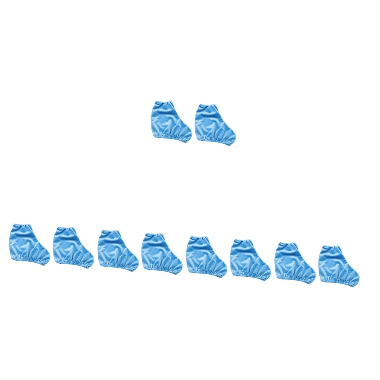 BESPORTBLE 5paires Couvre-Chaussures De Patinage Élastiques Protège-Bottes De Patinage Artistique Et Roller Accessoires Résistants à Usure Ciel