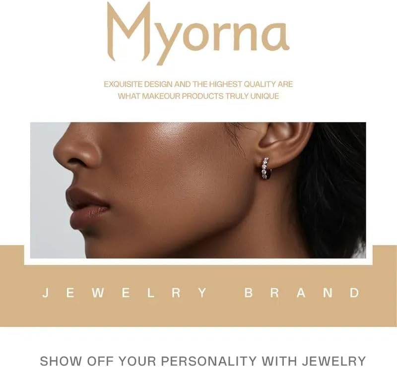 Moissanite Hoop Earrings Huggie Hoops Earrings for Women, 2ct D Color VVS1 18K White Gold Plated S925 Hypoallergenic, Wedding Earrings Jewelry for Gifts - Image 2