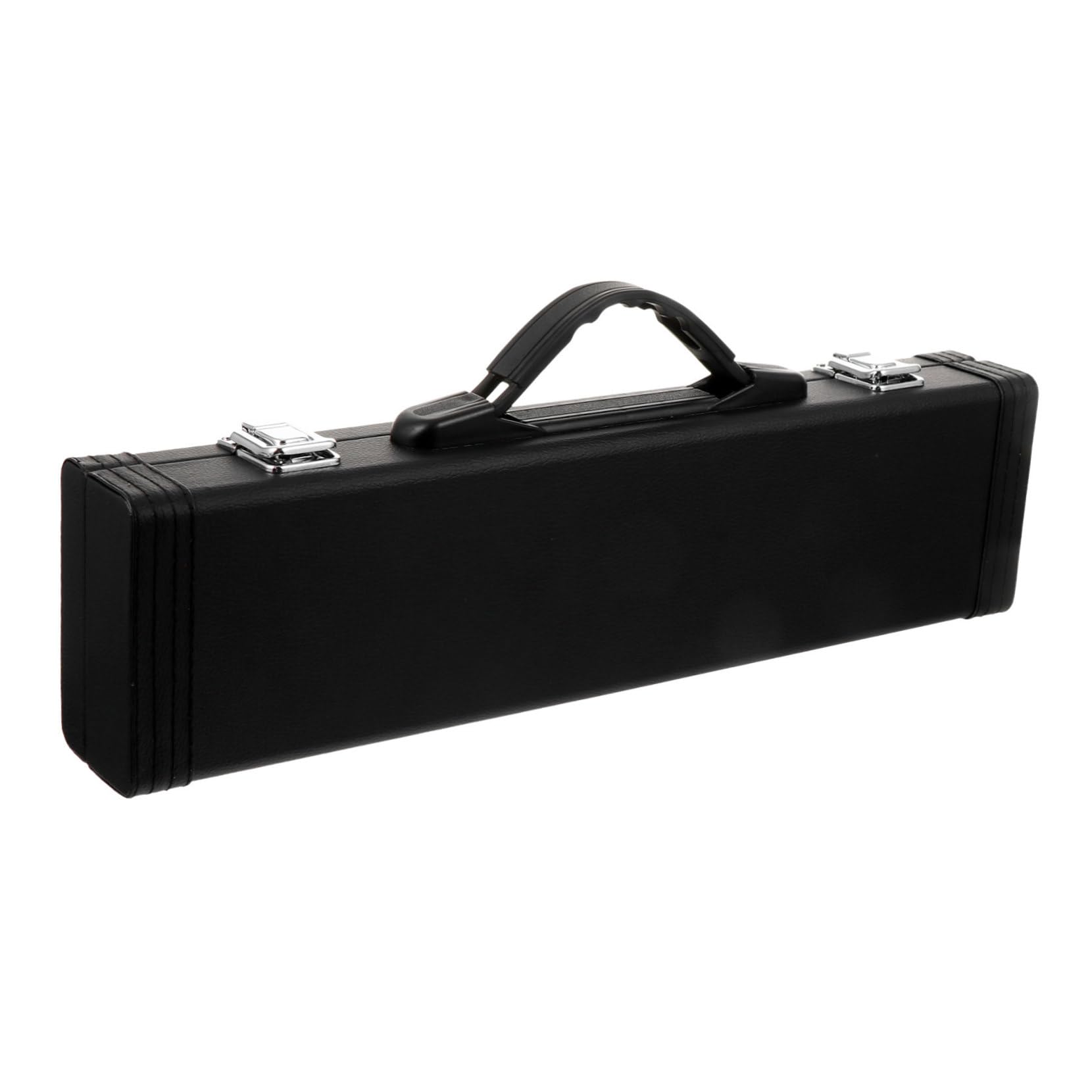 Toddmomy Estuche para Flauta Resistente de Cuero Pu Negro Hebilla, Caja Portátil para Transportar y Guardar Flautas, Accesorio Adecuado para Músicos y Almacenamiento Seguro