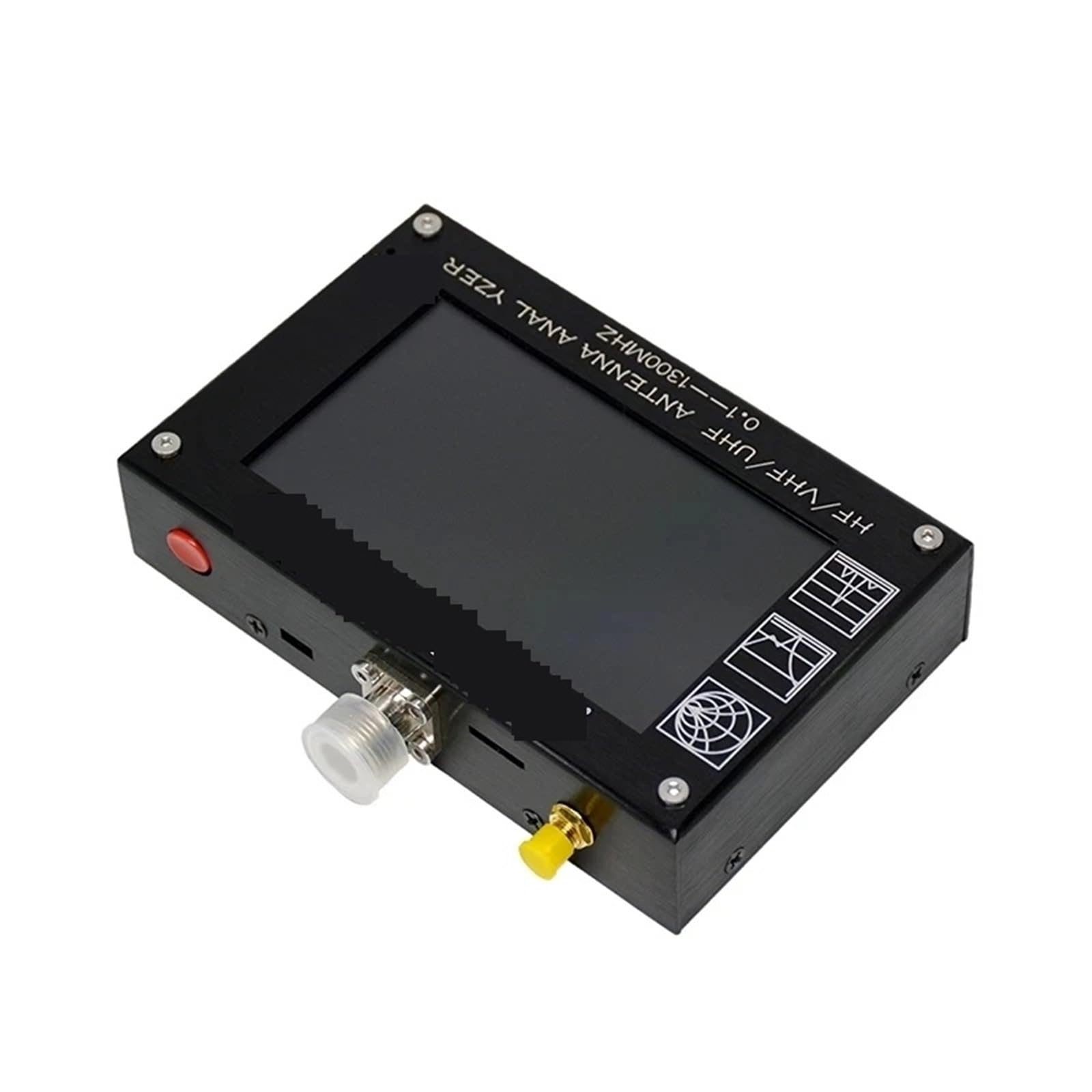 4,3-calowy ekran dotykowy LCD 0,1-1300MHz HF/VHF/UHF ANT SWR miernik analizatora anteny Generator sygnału