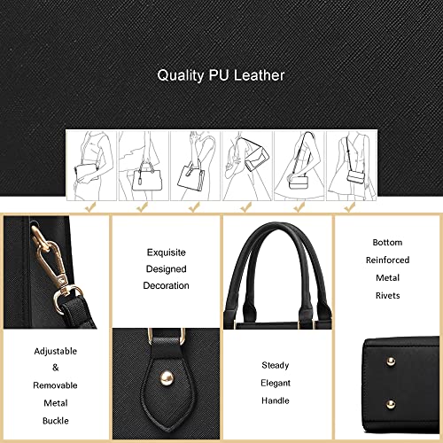 Image of CHICAROUSAL Crossbody Purses and Handbags for Women PU Leather Tote Top Handle Satchel Shoulder Bags