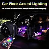 LED Interior Car Lights for Men & Women, USB Powered Atmosphere Strip Lights with APP Control, Music Sync, Multi-Color Car Decoration, Universal Auto Lighting Kit for Cars, Trucks - Image 9