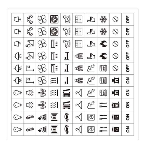 NVOQILIN - NVOQILIN Waterproof Switchs Panel Labels Light Switchs Label Sticker Home,School Business Adhesive Switches Panels Label Decal