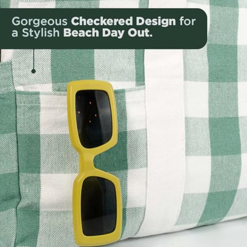 Image of Folkulture Beach Bag | Large Waterproof Beach Tote Bag for Women, Beach Essentials, Travel & Vacation Essentials