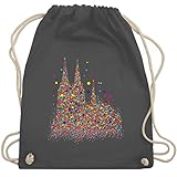 In der Farbe Dunkelgrau und Größe Unisize genau das Richtige für dich: Köln turnbeutel