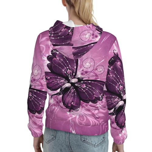 Sweat à capuche graphique mode femme avec poche kangourou imprimé automne
